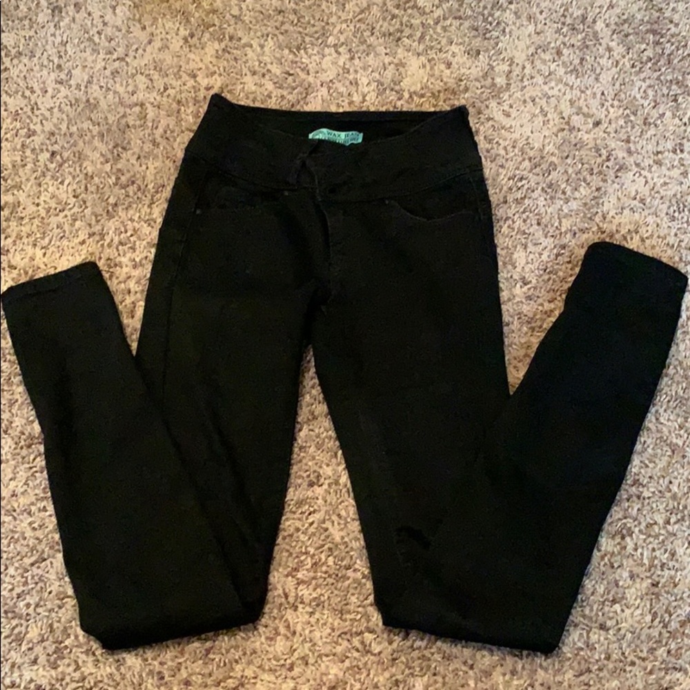 Black Skinny Jeans by Wax Jeans, Size 1